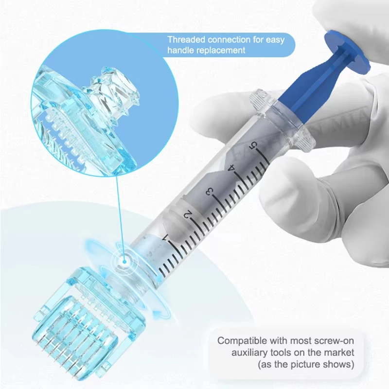 Disposable 3 in 1 S1 Derma Roller Head Hydration Skin Anti Spot Acne  Face Hair Treatment Dermaroller Needles 49pin 64pin 112pin