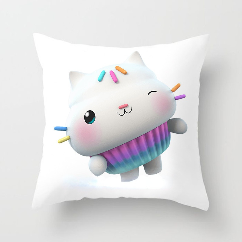 Kids Gabbys Dollhouse Gabby Cats Pillowcase 40x40cm 45x45cm  Decorative Pillows  60x60