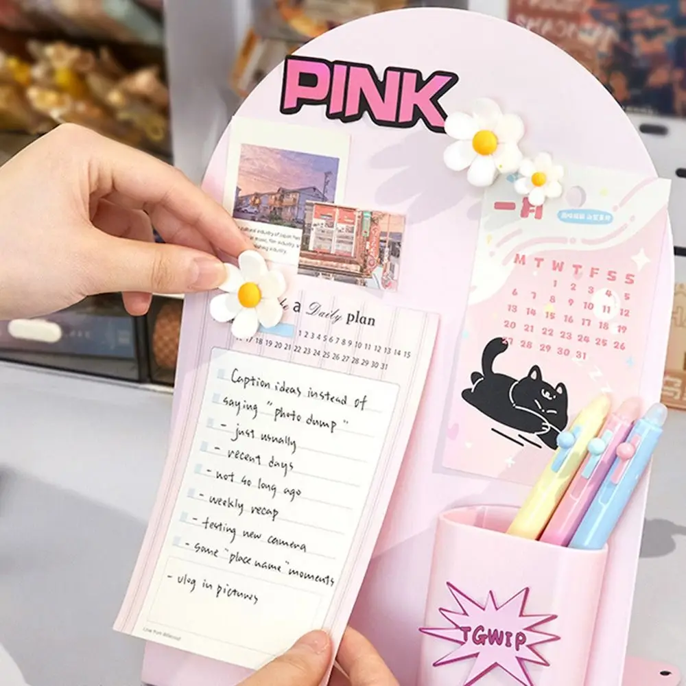 New Large Capacity Desktop Message Board Vertical Curved Storage Board Entrance Display Board Office Home Desktop Ornament
