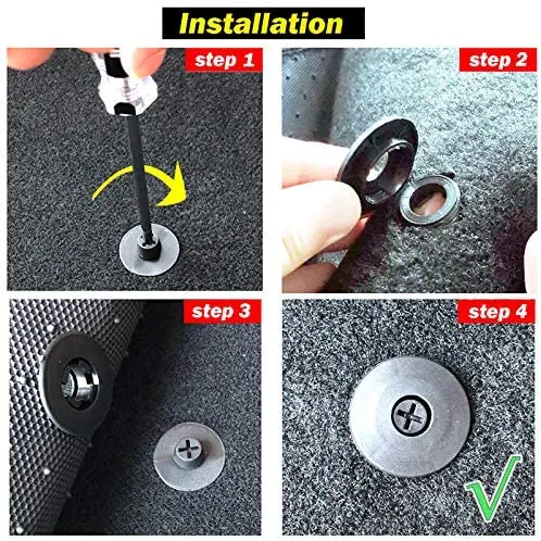 10 Chiếc Đa Năng Ô Tô Xe Sàn Kẹp Giữ Đựng Cầm Thảm Sửa Kẹp Khóa Chống Trượt Siêu Tốc Bình Giữ Nhiệt Chống