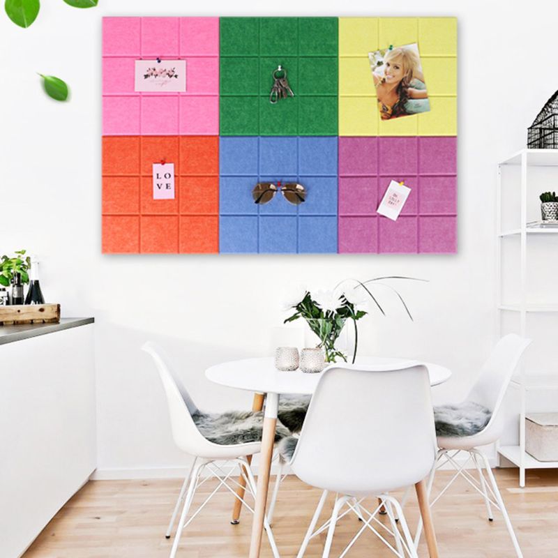 Tablero mensajes fieltro, tablero anuncios estilo nórdico, azulejos, fondo fieltro, novedad 2023