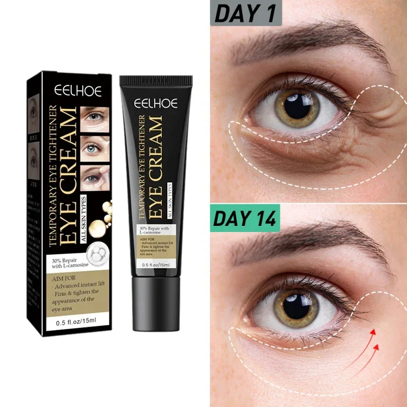 Crema para los ojos con arrugas tensoras, crema de masaje para los ojos, elimina las bolsas de grasa de los ojos, levantamiento de hinchazón, reafirmante, nutre suave, cuidado de la piel de los ojos, 7 días