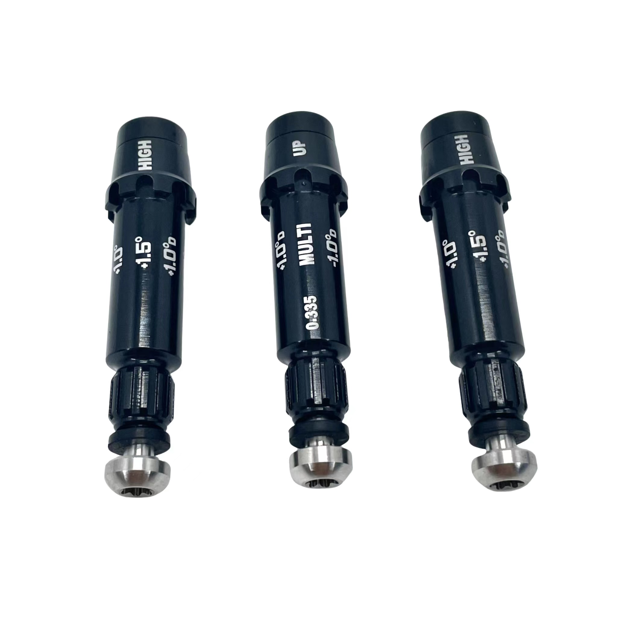 Golf ± 1.5 ° ปรับ Universal อะแดปเตอร์เพลาพอดีสำหรับ Titleist/Callaway/Taylormade/Ping/PXG/Cobra/NiKe/Mizuno Driver .335