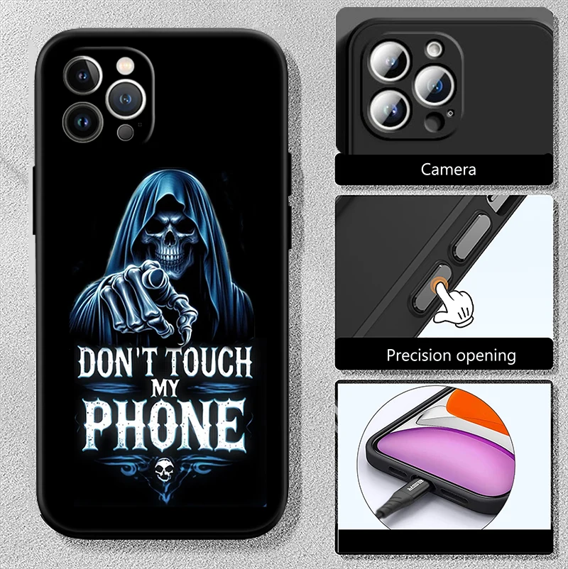 Casing Ponsel Tengkorak Grim Reaper AY9 untuk Samsung Galaxy A21S A22 A31 A32 A41 A42 A51 A52 A71 A72 A81 A82 A91 M20 M30 M30S M31 M51