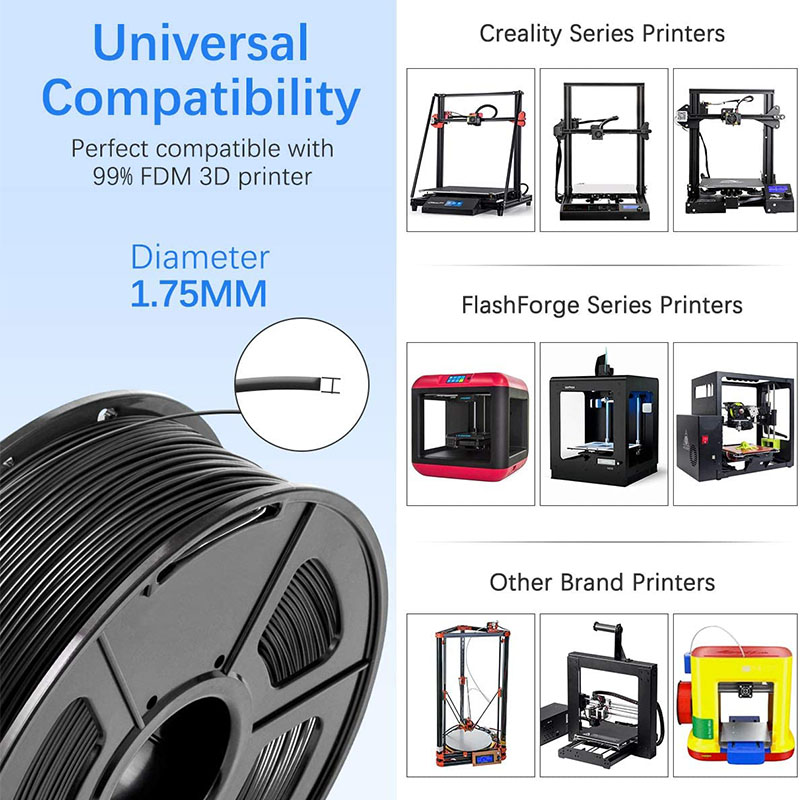 JAYO 3D-Drucker PLA/PETG/PLA PLUS /PLA META /SEIDE/ASB Filament 1,75 mm 2 Rolle 1,1 kg/0,65 kg 3D-Drucker-Filament für 3D-Drucker