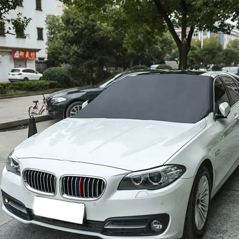 Magnetische Auto Frontscheibe Abdeckung Automobil Sonnenschutz Abdeckung Auto Windschutzscheibe Schnee Sonnenschutz Wasserdichte Auto Abdeckung 210 120 cm