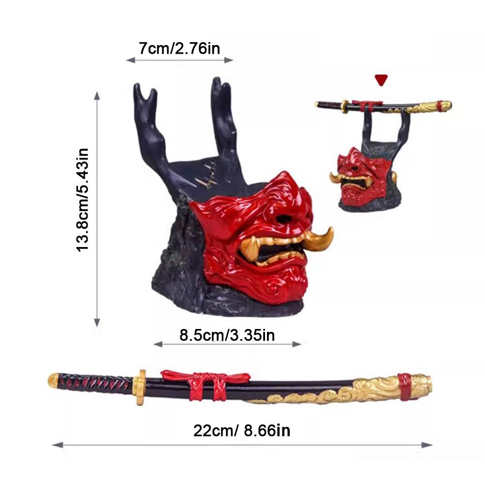 Para ghost de tsushima suporte do controlador de jogos gamepad titular controlador suporte de fone de ouvido para ps5/ps4 jogo accessorie