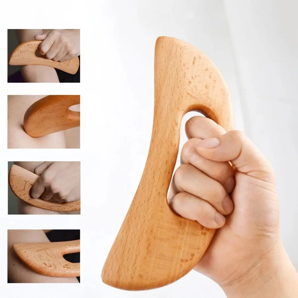 Drewniane narzędzie Gua Sha Deska do masażu Narzędzie do masażu Wyszczuplająca deska do masażu Guasha Skrobak Gua Sha Narzędzie do masażu ciała