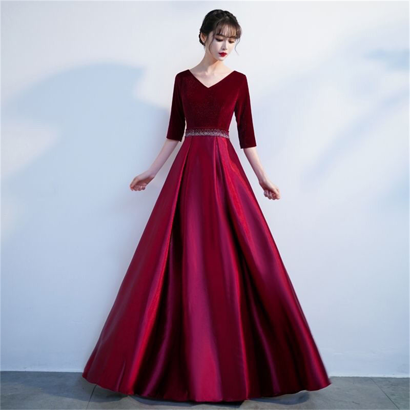Vestido coral longo estilo universitário, vestidos completos elegantes, performance solo, graduação, coral, vestido para performance coral, performance de banquete, novo