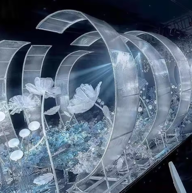 Neue 2,8 M * 3 M hochzeit requisiten Chinesischen bildschirm hochzeit szene bühne hintergrund fenster dekoration schmiedeeisen bogen.