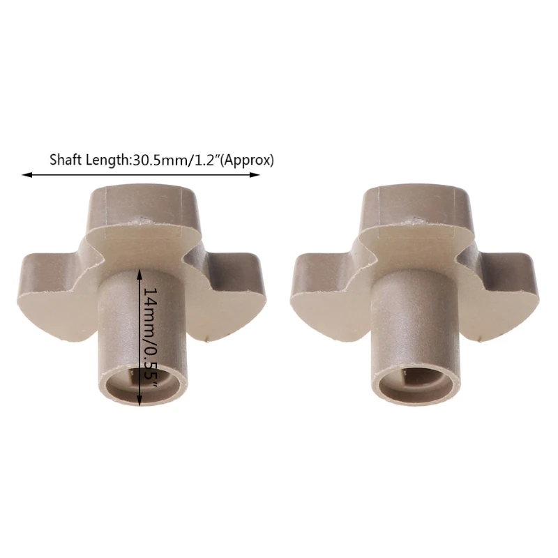 2 Cái 14mm Lò sóng Bàn xoay Con lăn Hướng dẫn Hỗ trợ Khớp nối Khay Trục