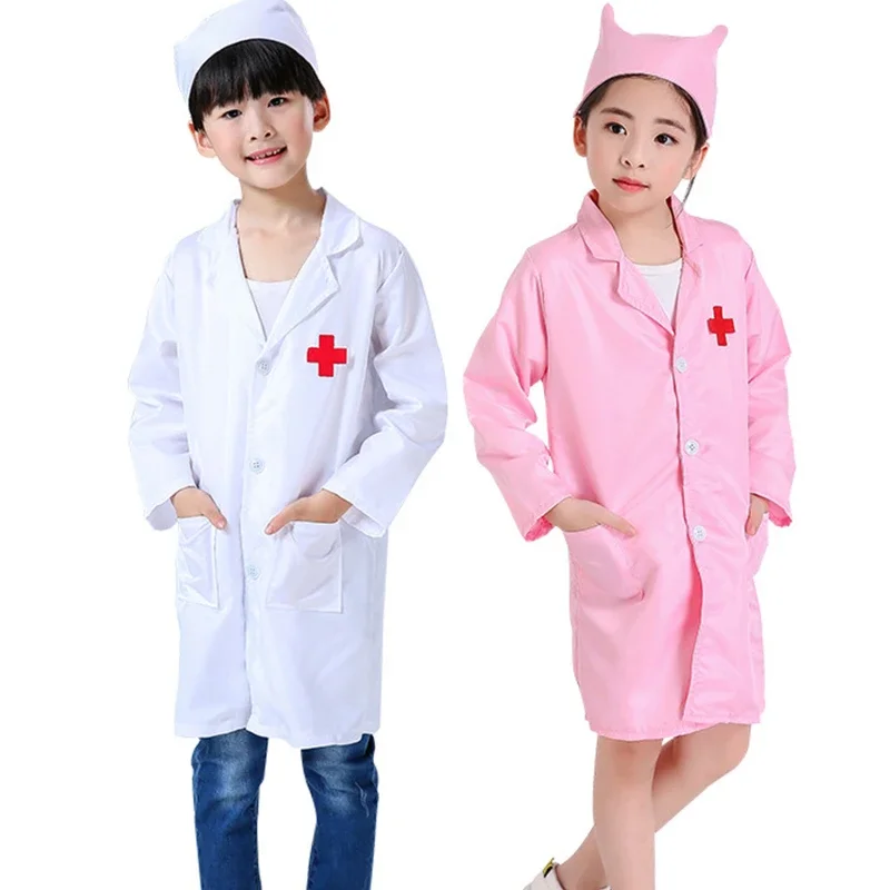 Nuovi bambini vestiti Cosplay ragazzi ragazze medico infermiere uniformi Fancy Toddler natale natale giochi di ruolo costumi abbigliamento da festa abito da dottore