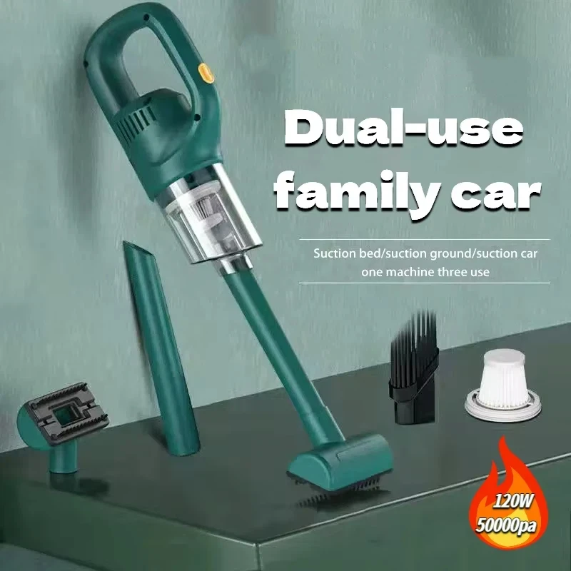 120W Vehicle Air Dust Collector 50000PA Powerful Vacuum Cleaner 2000MAH Wireless Vacuum Cleaner Portable Clean Machine