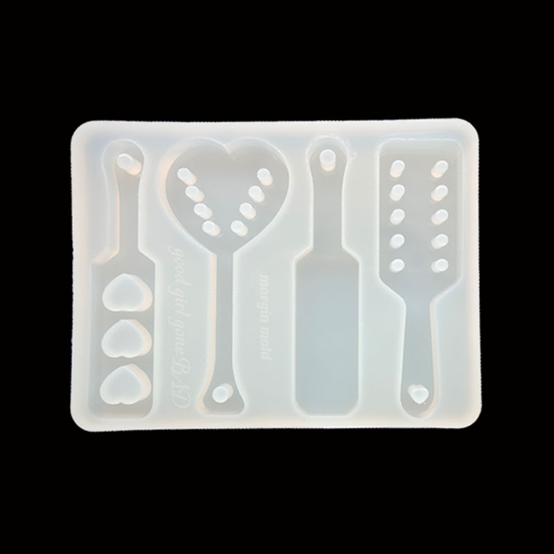 Molde de resina Epoxy de silicona en forma de botón de amor DIY, moldes de resina, molde de joyería
