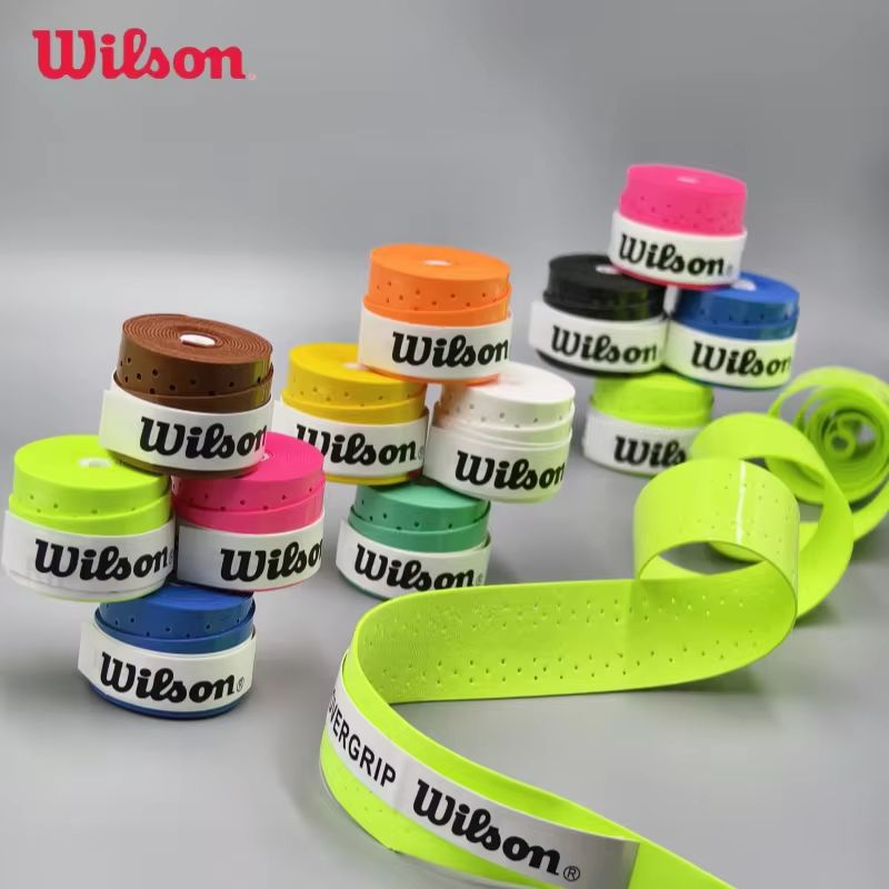12/24Pcs Wilson มือกาวเทนนิส OverGrip แบดมินตันสควอชการฝึกอบรมเหงื่อดูดซับ Wraps เทนนิสอุปกรณ์เสริมแบดมินตันพาเดล