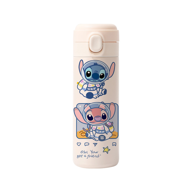 Disney Stitch Thermos Cup ความจุขนาดใหญ่ ขนาดเล็กและน้ําหนักเบา ค่าถือ ถ้วยน้ํา กาต้มน้ําสแตนเลส ของขวัญสําหรับผู้หญิง