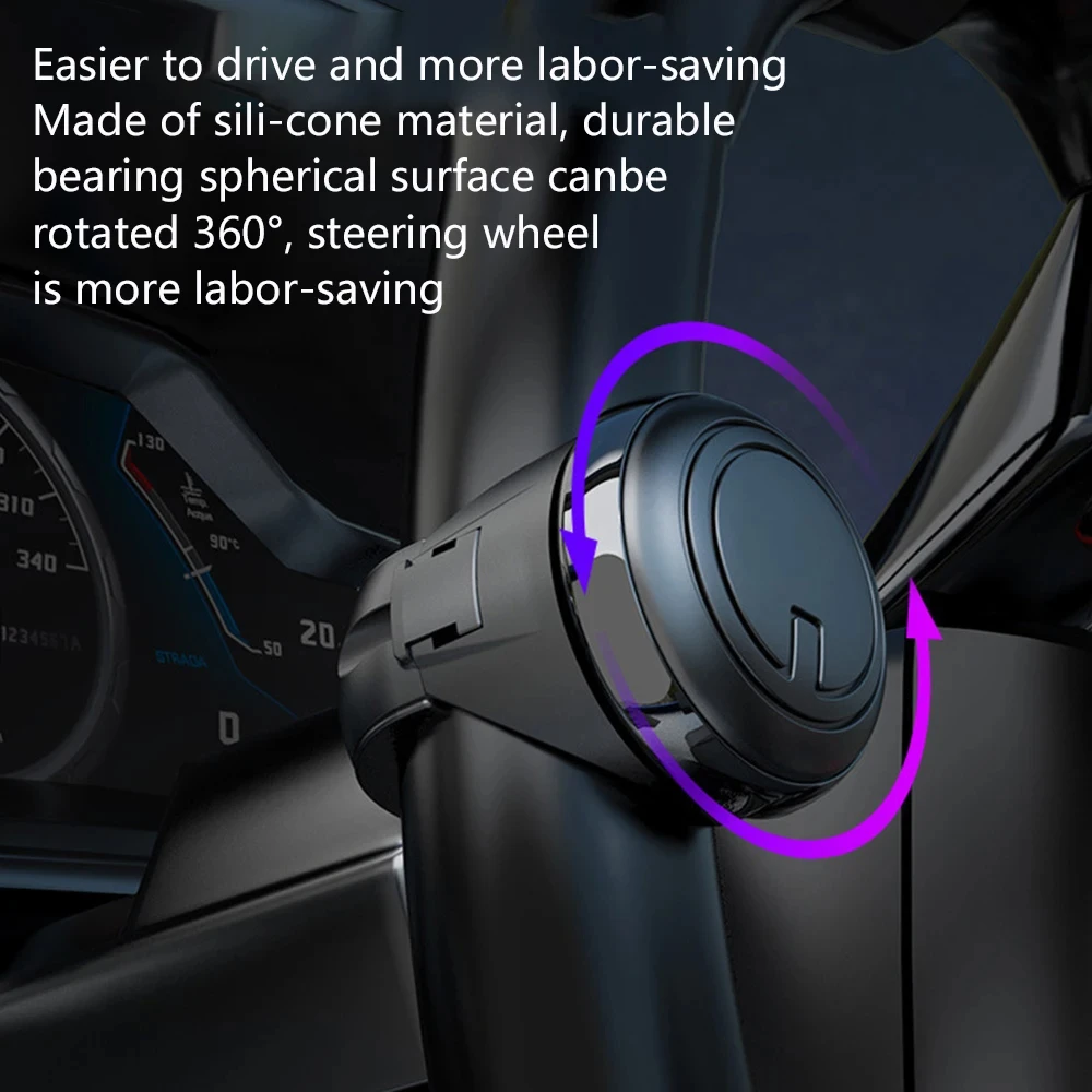 Drehender Lenkradverstärker 360 °   Rotationsspinnerknopf, Metalllager, elektrischer Griff, kugelförmig