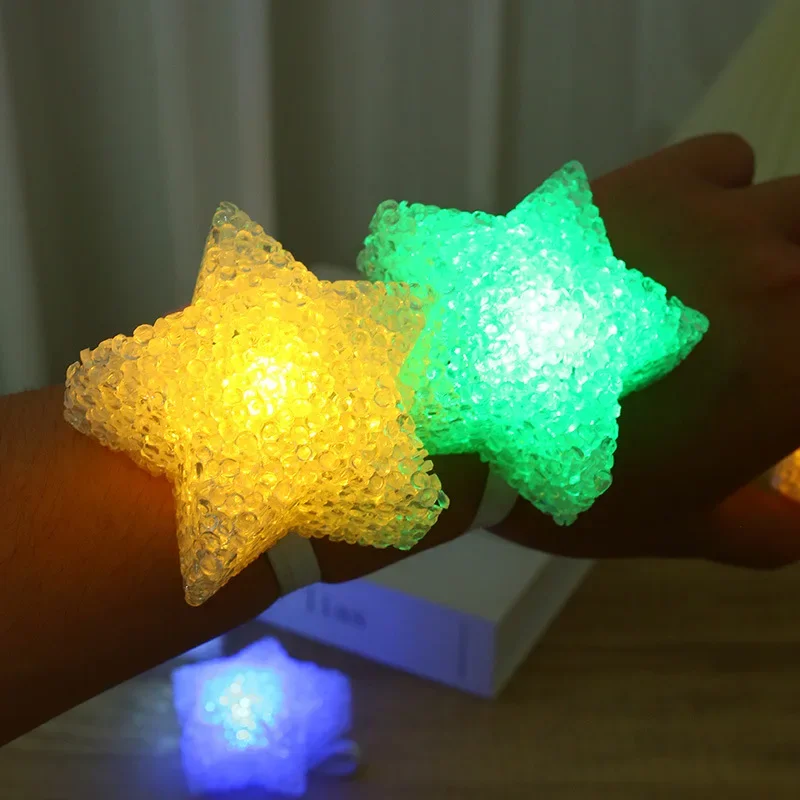 Veilleuse LED en forme d'étoile en acrylique, bande lumineuse anti-ald, lampe mignonne pour la performance de danse, accessoire photo sur scène