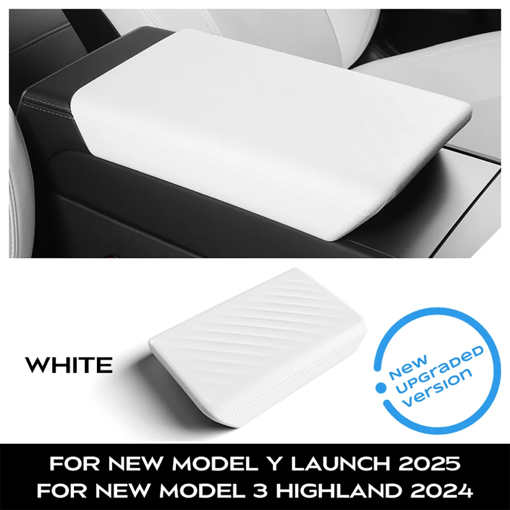Крышка центрального подлокотника для Tesla Model Y Juniper Launch 2025 Model 3 Highland 2024, мягкий чехол из ТПЭ, крышка центральной консоли, аксессуары