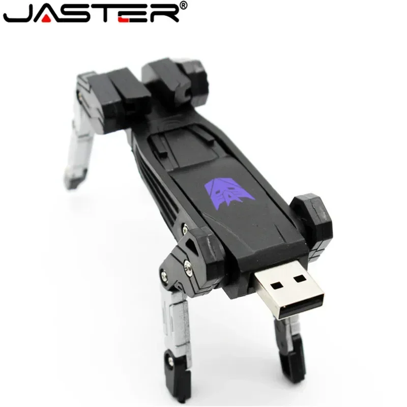 JASTER juguete de plástico estilo U disco personaje de dibujos animados unidad Flash Usb transfomer Pendrive 4GB 8GB 16GB 32GB Robot de transformación