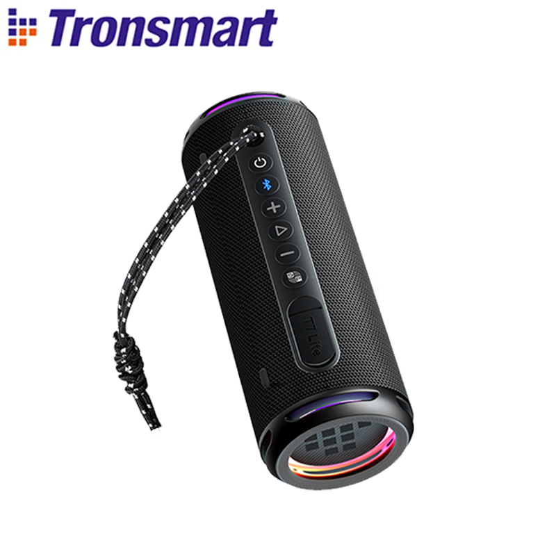Tronsmart T7 Lite Bluetooth-динамик с улучшенным басом, портативный динамик с 24-часовым временем воспроизведения, управление через приложение, водонепроницаемость IPX7 для кемпинга