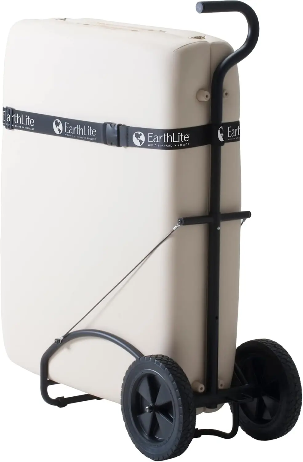 Massage Table Traveler Cart - Sturdy Platform with Large Rubber Wheels & Telescoping Handle / Fits Most Brands & Sizes