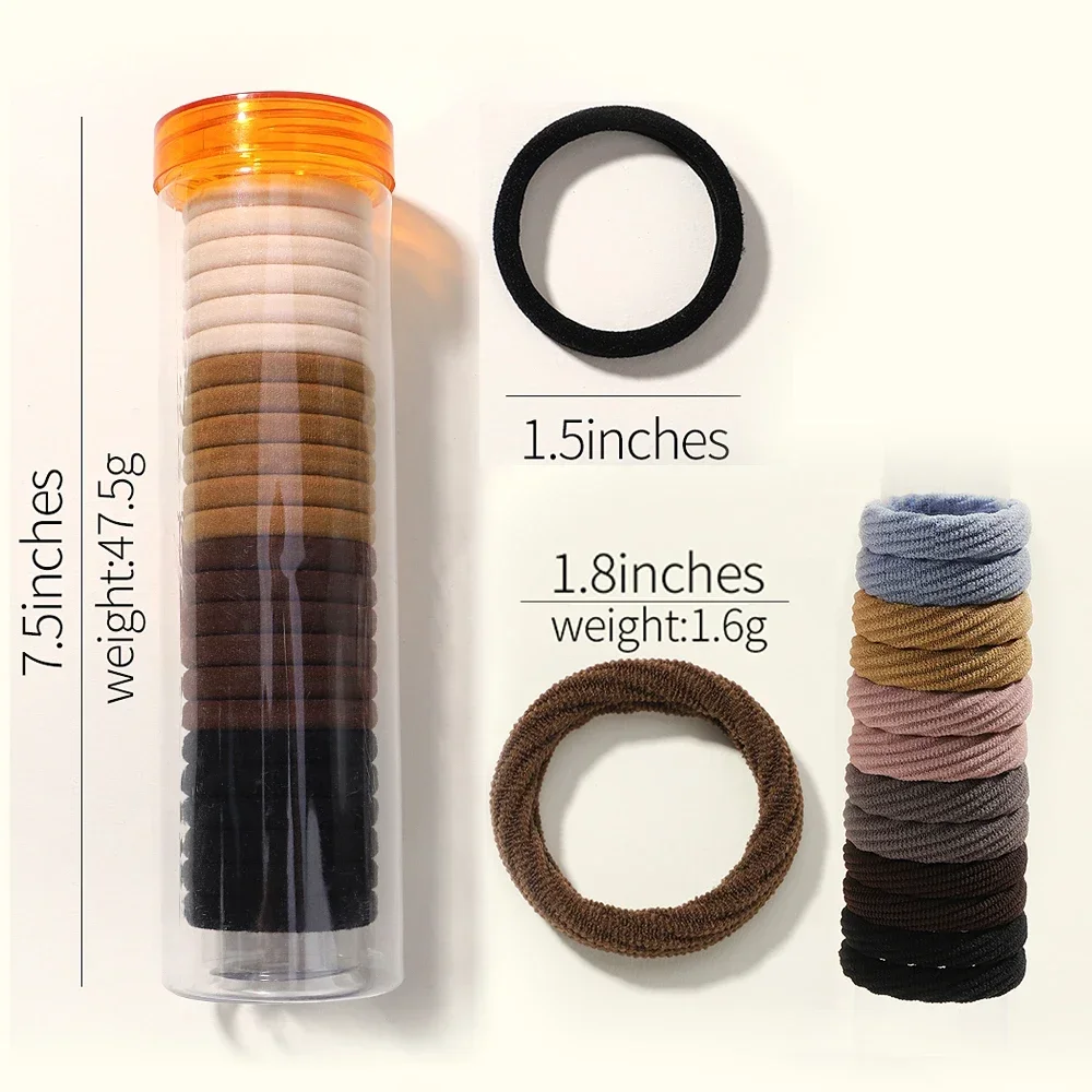 12 Uds. De bandas elásticas básicas simples para el cabello para mujeres y niñas, lazos, coleteros, bandas de goma, diadema de moda, accesorios para el cabello