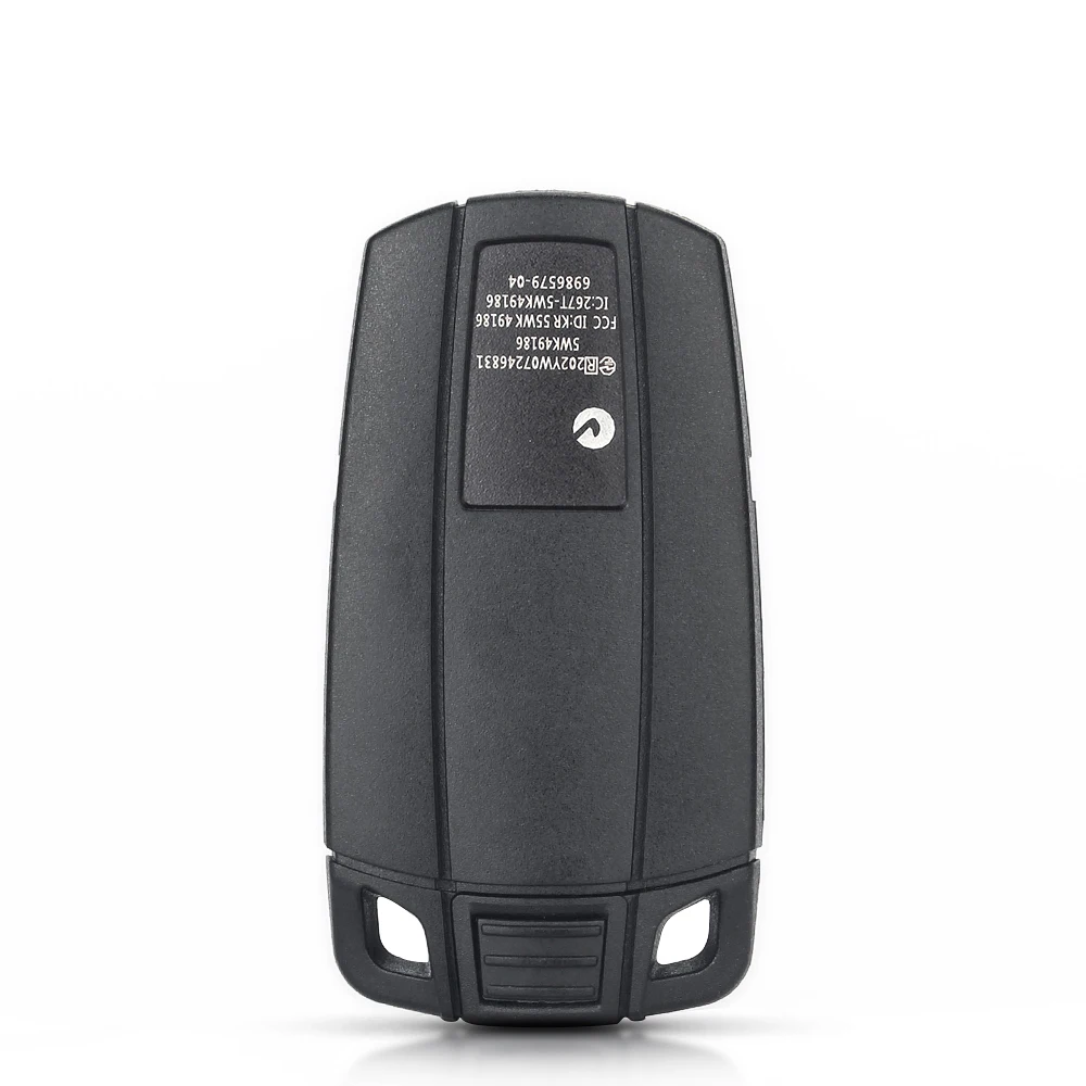 Keyyou Ô Tô Điều Khiển Từ Xa Vỏ Chìa Khóa 3 Nút Ốp Lưng Tạo Kiểu Bao Da Khóa Dành Cho Xe BMW 1 3 5 6 Series E90 E91 e92 E60 E70 E71 E72 E82 E87 E88 E89