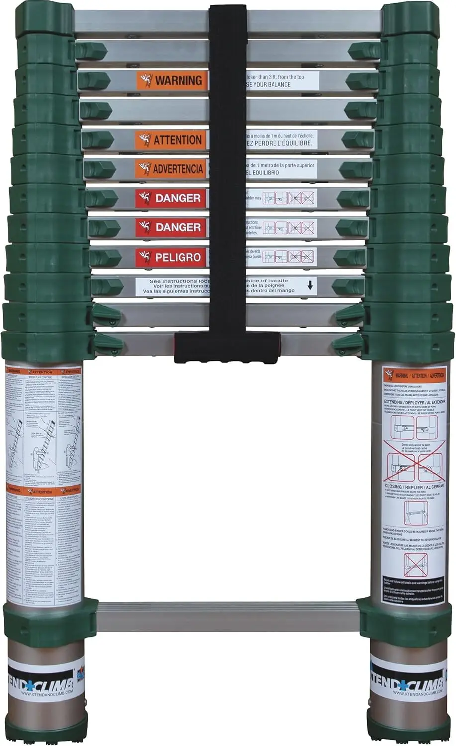 Xtend & Climb Pro Series 780P+ Telescoping Ladder, Green