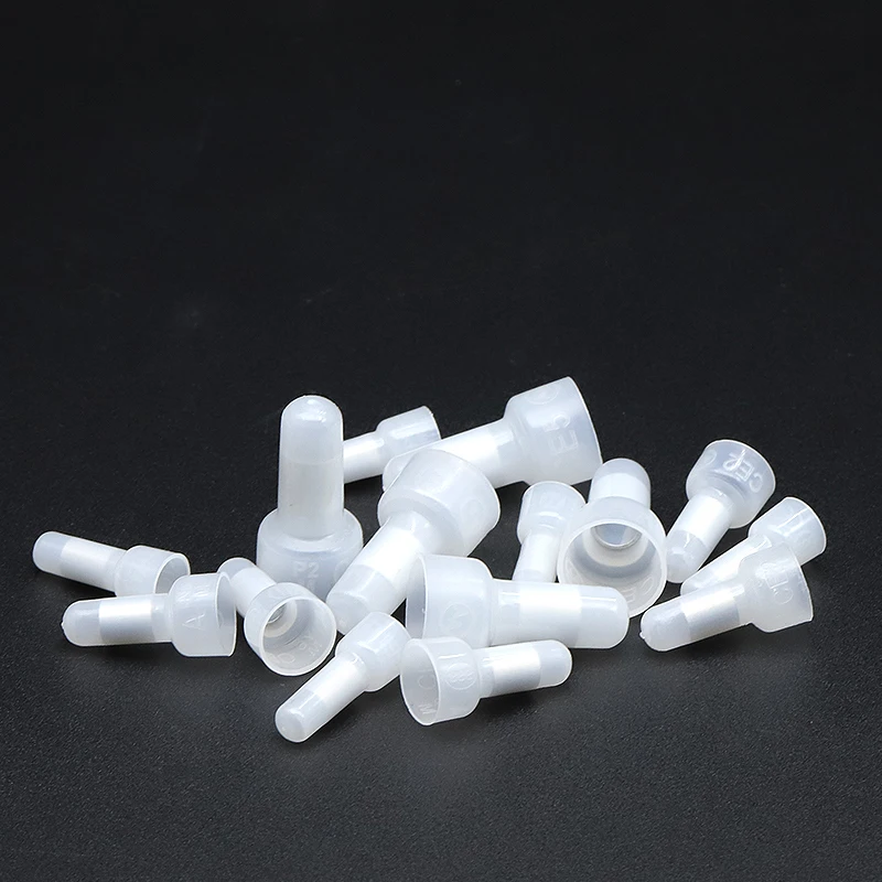 120 ชิ้นปิด End CRIMP Connectors, 22-16/16-14/12-10 Gauge CRIMP CAP Kit, ไนลอนฉนวนปิด End CRIMP ขั้วต่อขั้วต่อ