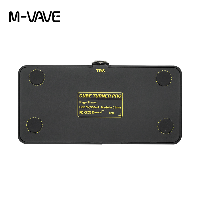 M-VAVE Cube Turner Pro Wireless Bluetooth Page Turner Silent Foot Pedal USB wiederaufladbar für iPad iPhone Tablet Smartphone