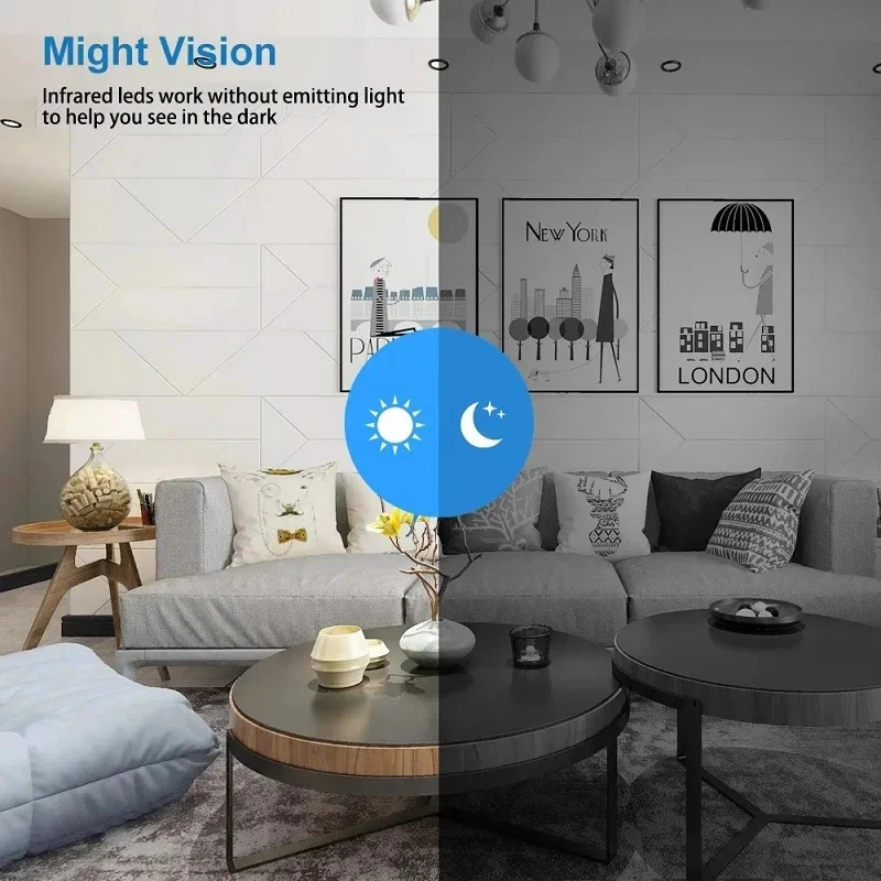 Mini telecamera HD Wifi IP Smart Home Visione notturna interna AI Videocamera umana Audio Video Telecamera di sorveglianza di sicurezza