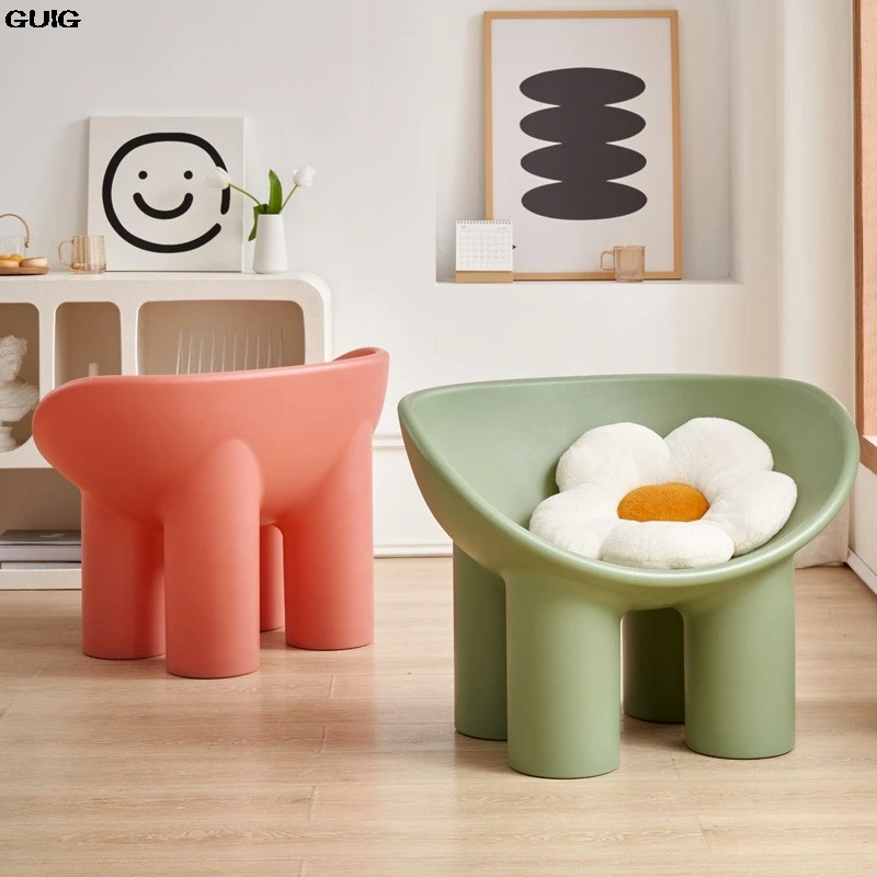 GUIG Elephant Legs Nordic Wind Light Luxury Lazy Chair Designer Home Creative Single Sofa Chair Balcony Network Red Lazy Chair