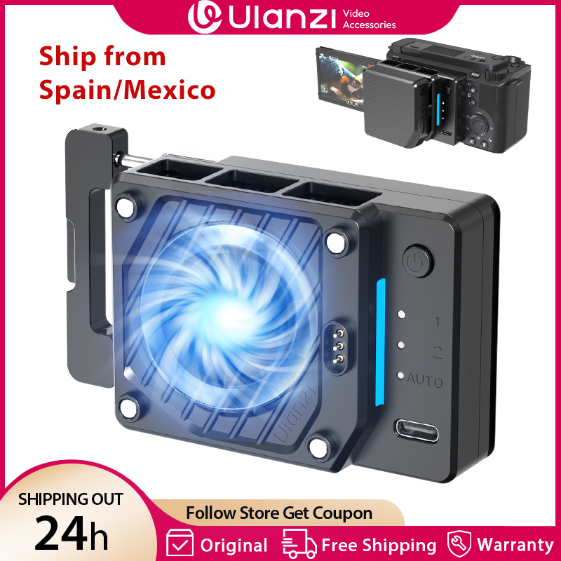 Ulanzi CU01 refrigerador termostático para cámara Semiconductor ventilador de refrigeración para cámara radiador 4K Kit de grabación disipador de calor para Sony Canon Nikon