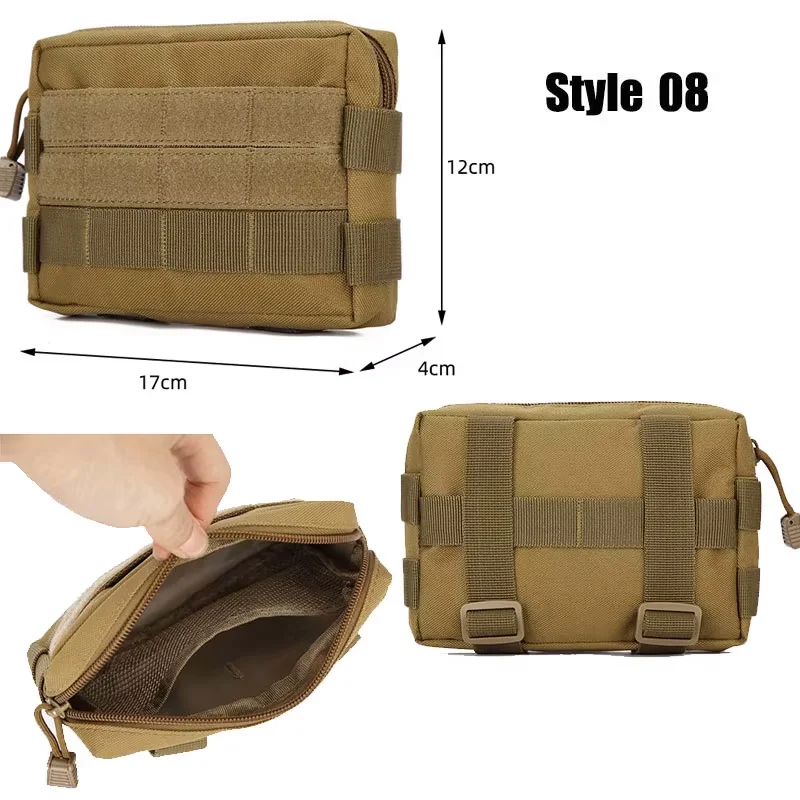 OPHIDIAN กระเป๋า MOLLE กระเป๋าเกียร์เอวกระเป๋าผู้ชายกระเป๋าโทรศัพท์แคมป์ล่าสัตว์อุปกรณ์เสริมเข็มขัด Fanny Pack EDC Pack