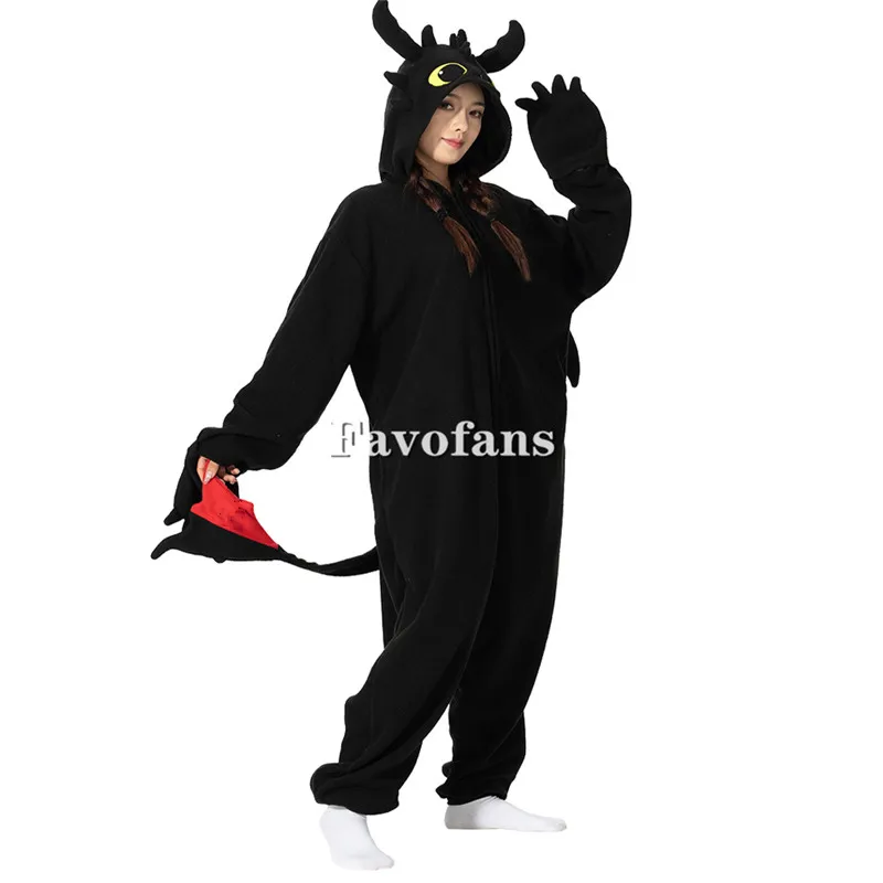大人の女性のための女性のための黒の動物のパジャマ,ハロウィーンの衣装,コスプレスーツ,クリスマスプレゼント,xxl
