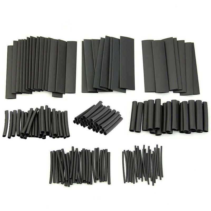 127 Chiếc Nhiệt Ống Dây Thu Nhỏ Bọc Ống Kết Nối Dây Dán Bảo Vệ Dây Cáp Điện Cáp Co 2:1 Chống Thấm Nước