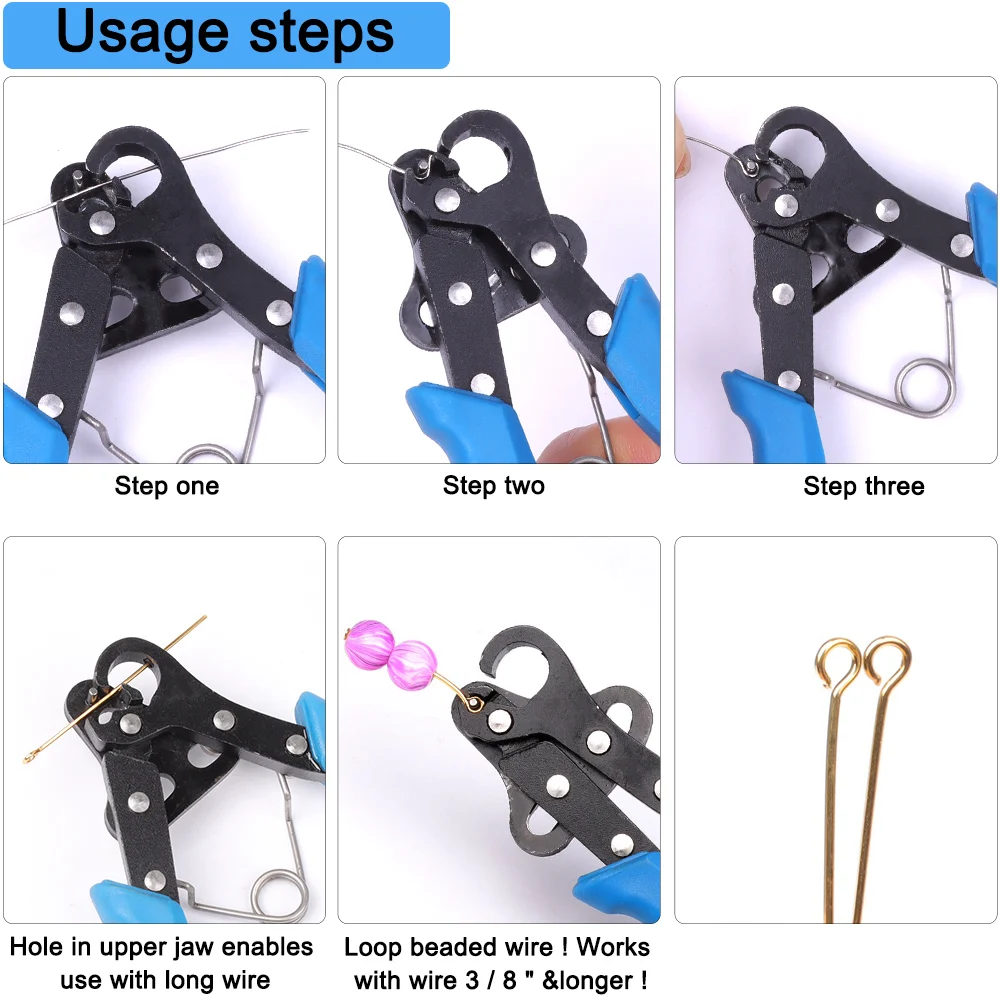 Wire Rolling Pliers for Jewelry Making Wire Winding Bending Pliers for Jump Ring Handmade Tool Wrapping Pliers for Eye Head Pins