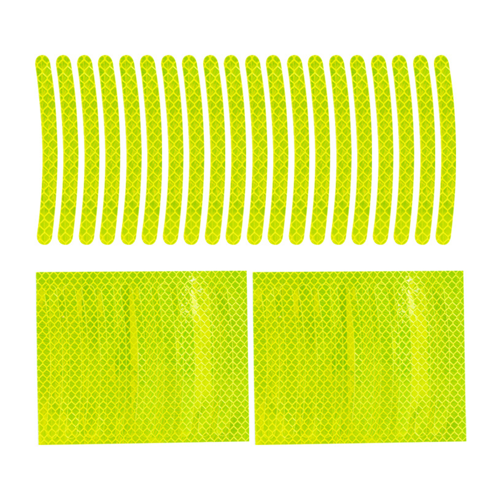 車のホイール反射ステッカー 20 個夜間蛍光タイヤ警告ステッカーペースト創造的な人格装飾車のステッカー