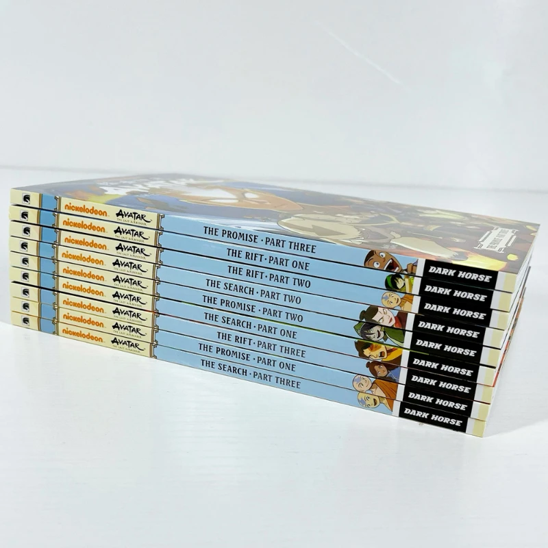 英語のアバター最後のエアベンダーの絵本、シーズン1 2、アメリカのコミック、アクションコメディー、ファンタジー、18冊の本