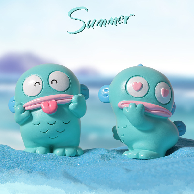 8 stks Zeemeermin Hangyodon Blind box Grote Mond Vis Anime Figuur Desktop Decoratie Student Verrassing Gift Mystery Box Groothandel