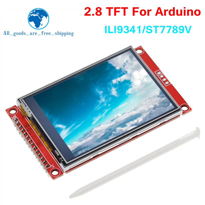 TZT 240x320 2.8" SPI TFT LCD Touch Panel Serial Port Module With PBC ILI9341 / ST7789V 2.8 Inch SPI Serial Display With Touch