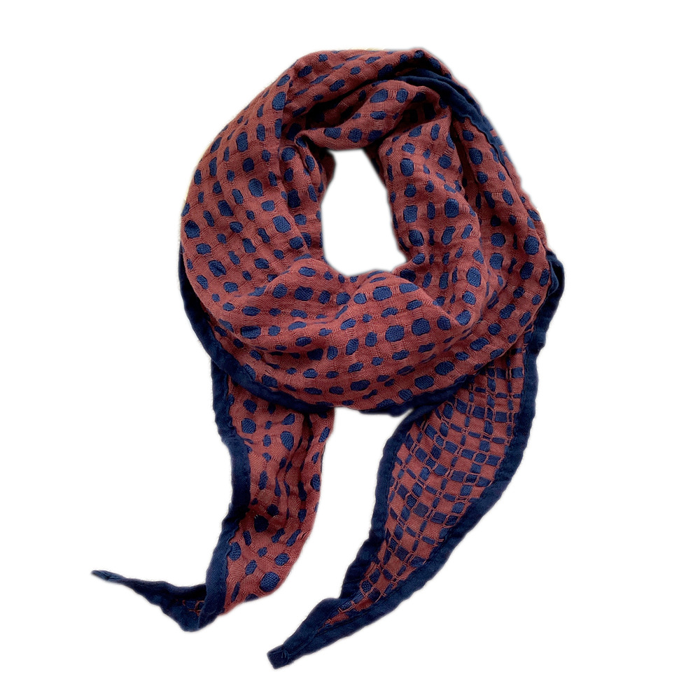 40*160cm algodão linho xadrez feminino gril losango cachecol lenço turbante bandanas xale envoltório