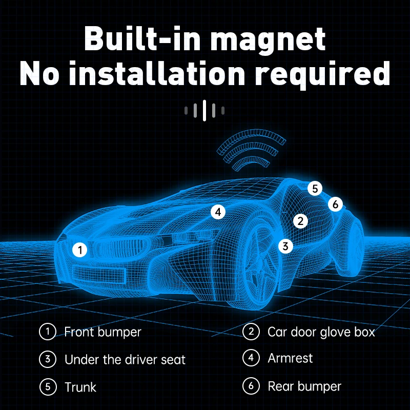 GPS Locator Vehicle Tracking Fixed Instrument Mobile Phone Anti-theft Audio Recording Anti-loss Artifact J