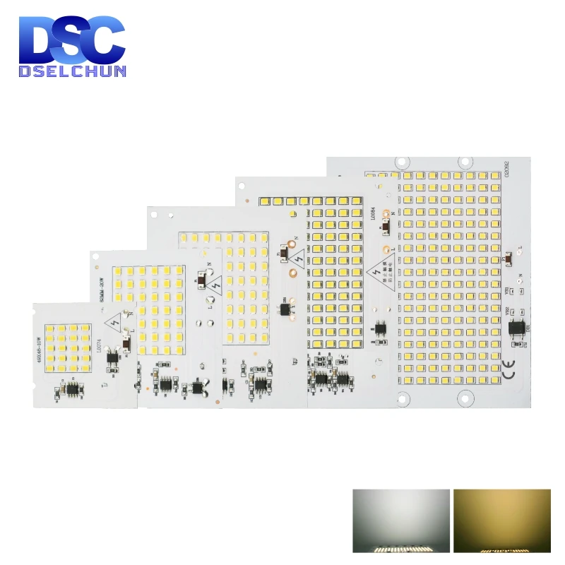 10W 20W 30W 50W 100W Chip LED SMD 2835 Perline di luce di inondazione AC 220V-240V Lampada di illuminazione a LED fai da te per illuminazione esterna Faretto