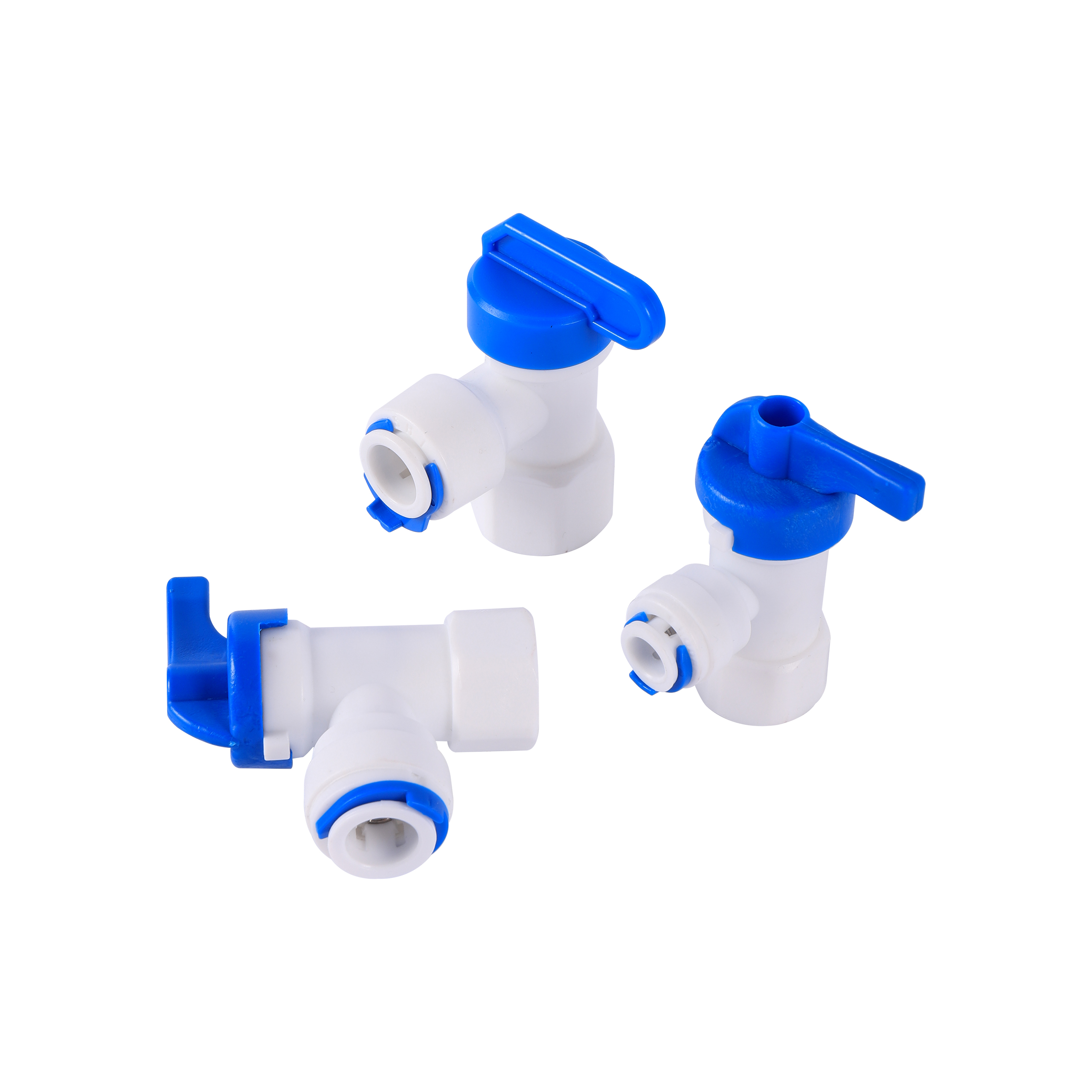 Nước RO Thẳng 1/4 "3/8" OD Vòi 1/4 "BSP Dây Chuyền 1/2" Nam Đường Chỉ Kết Nối Nhanh Ống Nối Bằng Nhựa van Cầu Thẩm Thấu Ngược Lắp