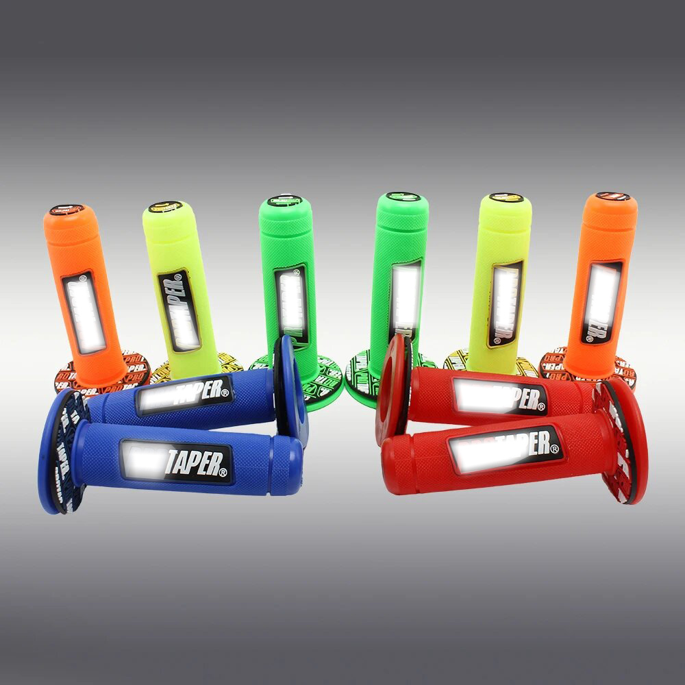 Motorrad Grip Gummi Gel Handgriffe Bremse Hände 7/8 "15 Farbe Transparent Griff Protaper Motocross Zubehör Dirt Pit Bike