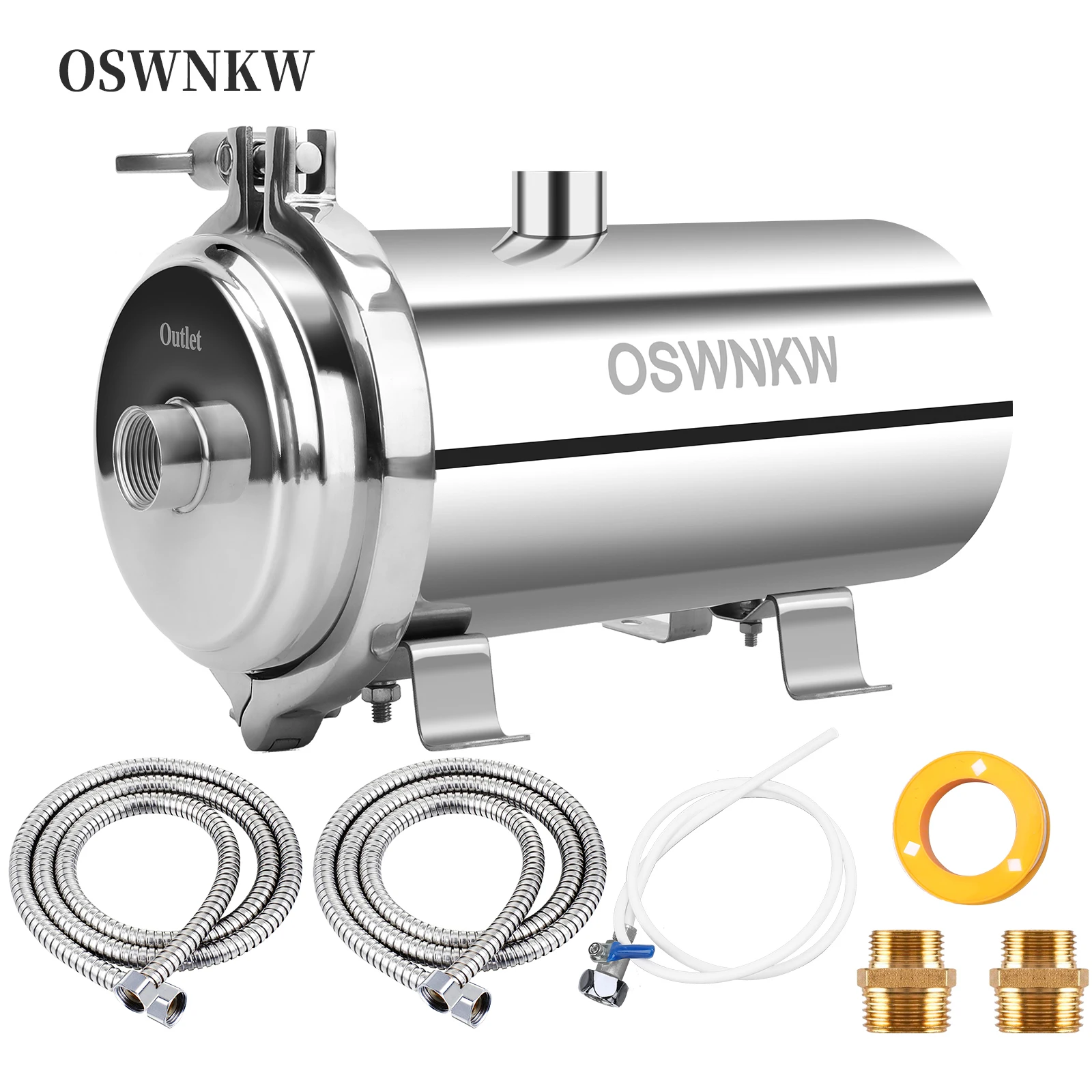 PVDF Nước Cả Nhà Ultration Lọc Nước 0.01um Bộ Lọc 3000L/H SUS304 Uống Được Nước Kéo Dài Vượt Quá 5 Năm