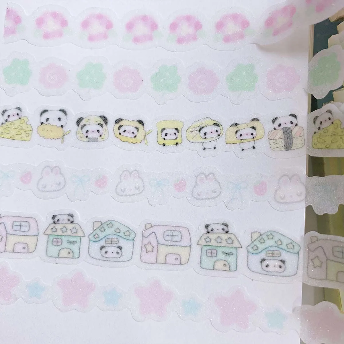 形の和紙テープカラフルなストライプステッカーテープかわいい箔装飾ジャーナルプランナー落書きテープINSスタイルマスキングテープ