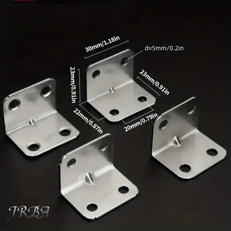 20pcs Angle Iron Board Table, Chair, Cabinet, Wardrobe, Fixed Connector, 90-degree Angle Iron Plate Bracket